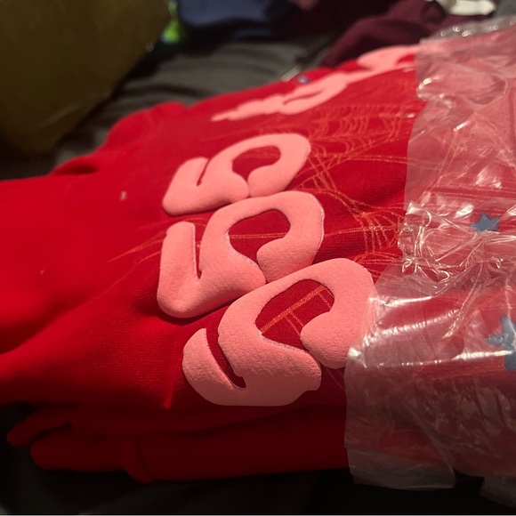 Angle red sp5der hoodie Size M - Picture 2 of 4